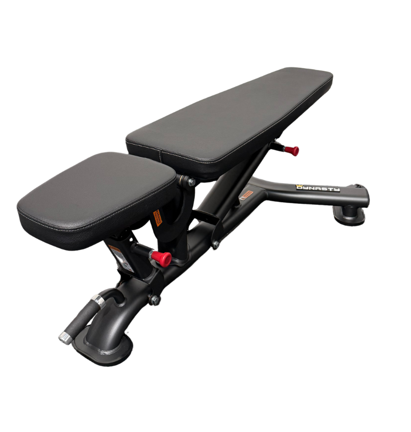 DR016 Adjustable Bench black workout bench displayed on white background