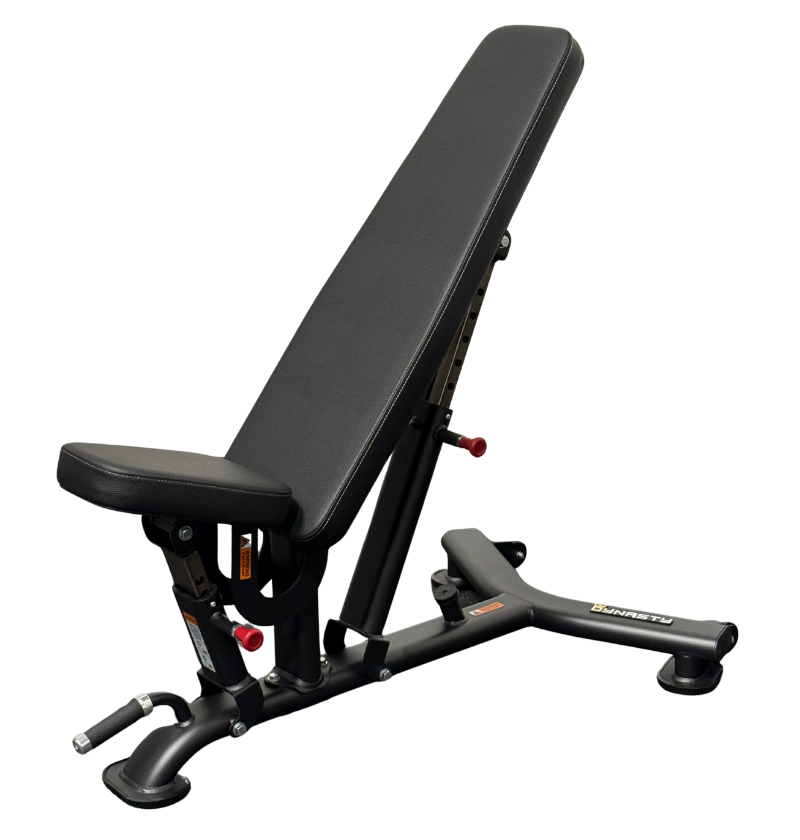 DR016 Adjustable Bench black workout bench displayed on white background