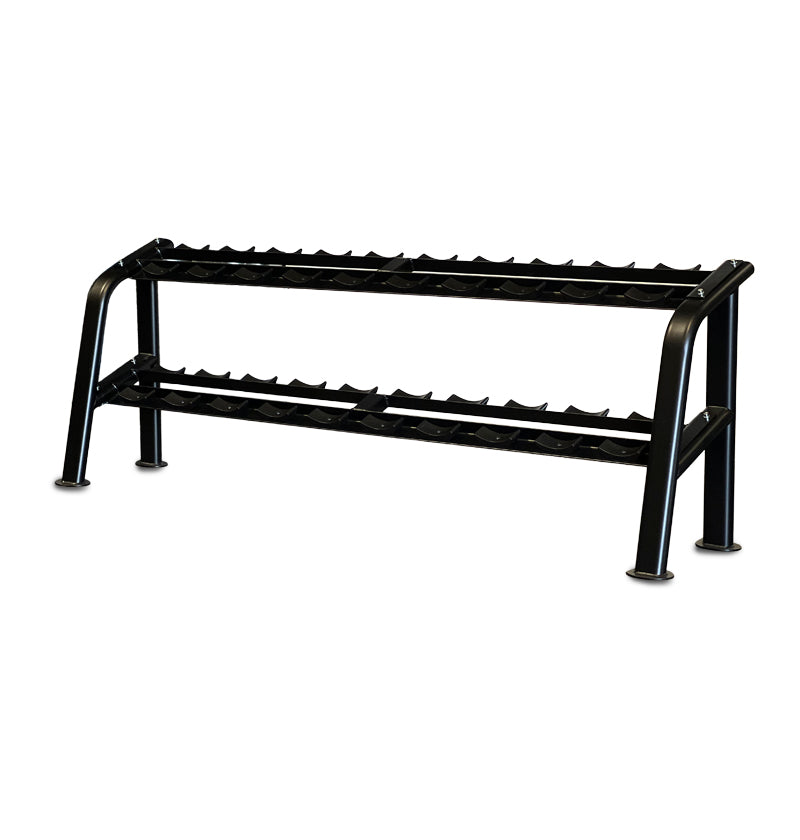 2 tier dumbbell rack with saddles