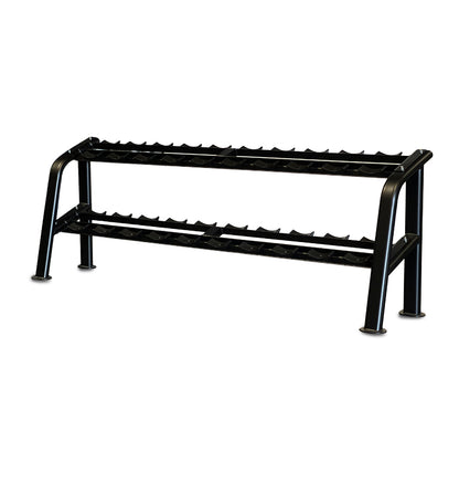 2 tier dumbbell rack with saddles