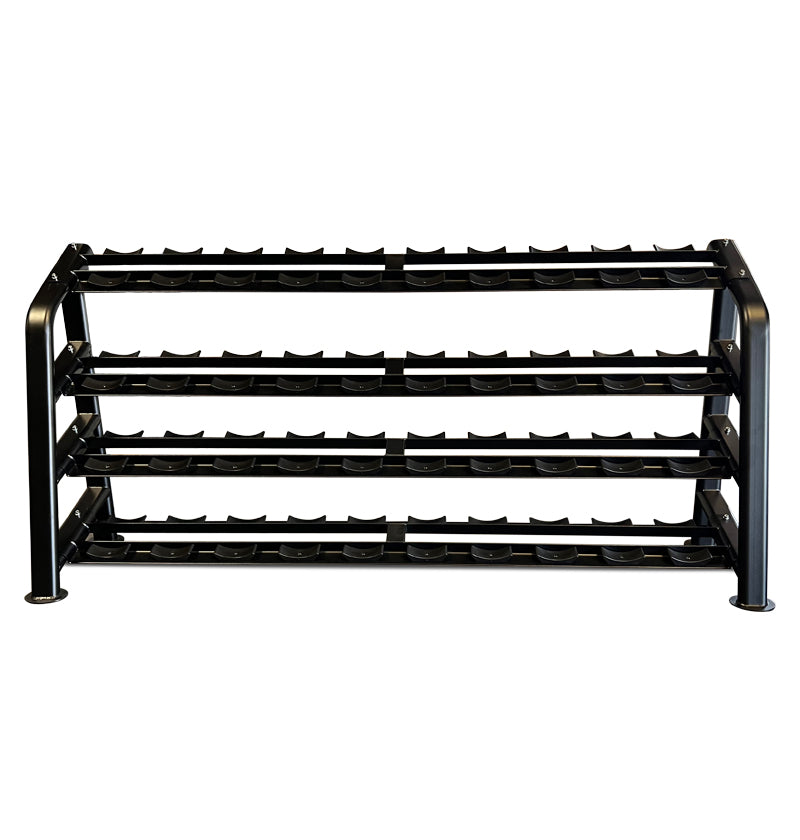4 tier dumbbell rack with saddles