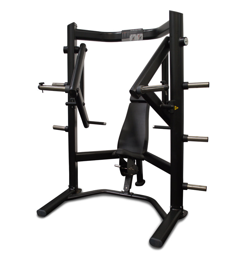 plate loaded decline chest press