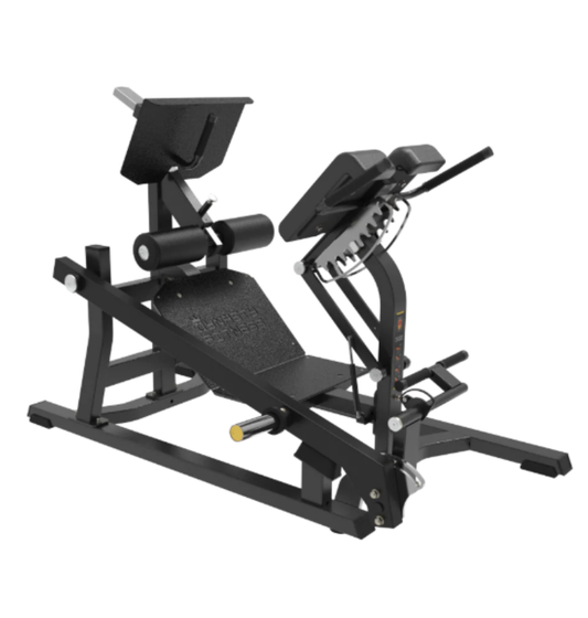 Multi Hip Extension Black Plate Loaded Gym Equipment Displayed on a White Background 