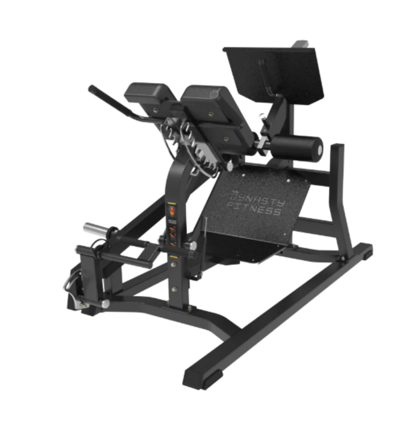 Multi Hip Extension Black Plate Loaded Gym Equipment Displayed on a White Background 