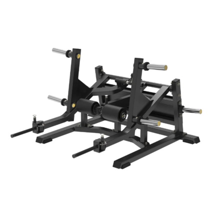 Multi Dead Lift Black Plate Loaded Gym Equipment Displayed on a White Background 