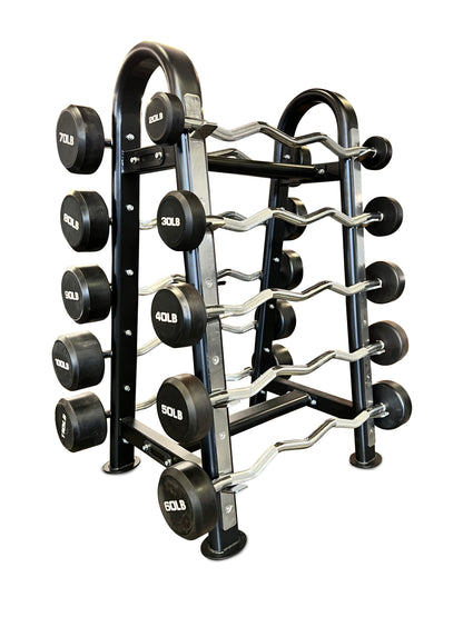 Urethane Curl or Straight Bar Set (5 or 10 total Barbells)