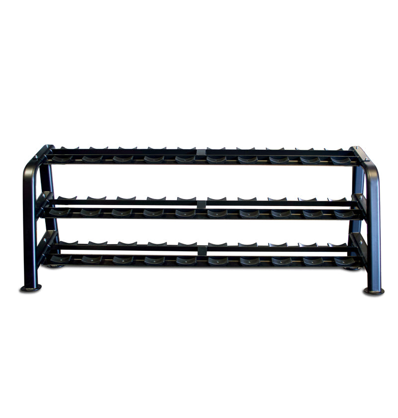 3 tier dumbbell rack with saddles
