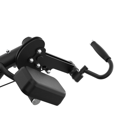 Iso Lateral Bicep Curl adaptive rotating handle on a white background