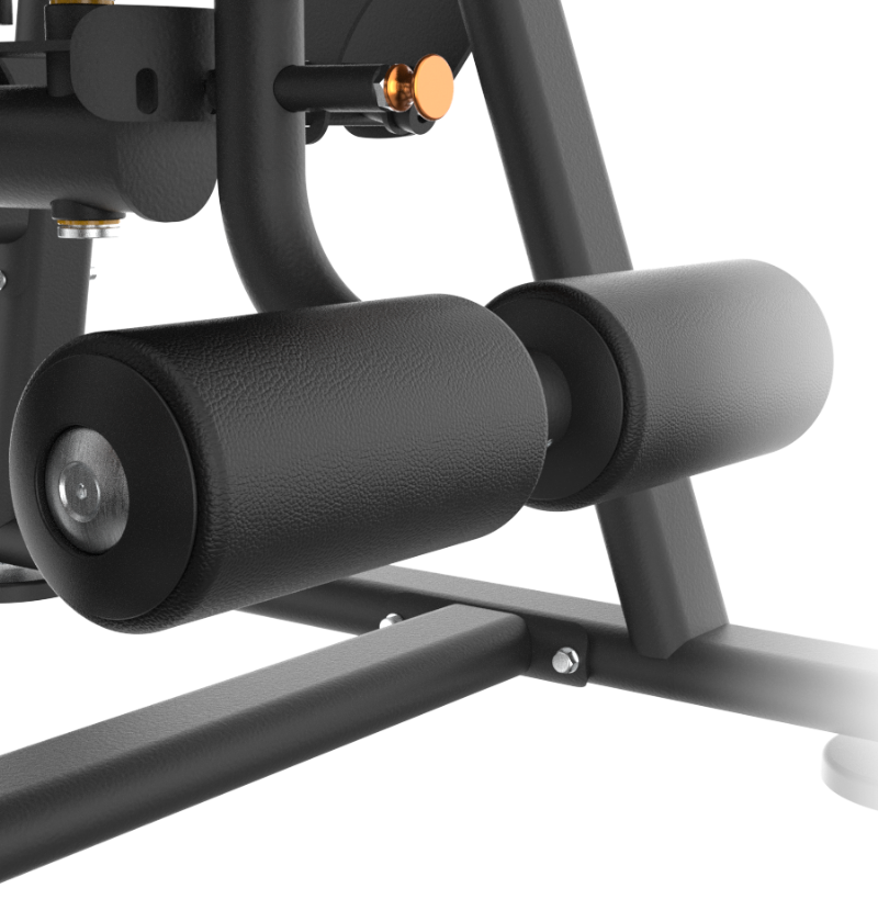 Abdominal Crunch padded rollers close -up, workout gym equipment 