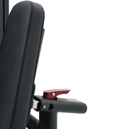 Chest Press Black Selectorized Gym Equipment Close Up