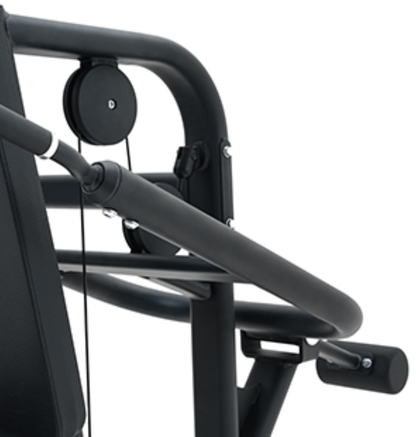 Dip Press Black Selectorized Gym Equipment Close Up 