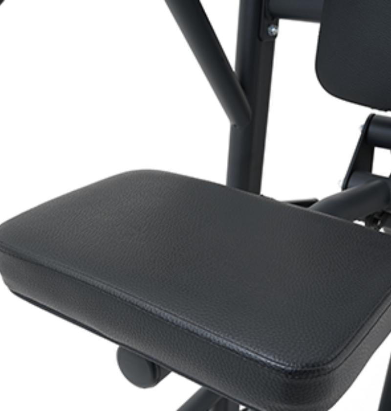 Assisted Chin Dip Black Selectorized Gym Equipment Close Up Padded Seat 