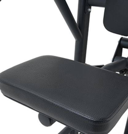 Assisted Chin Dip Black Selectorized Gym Equipment Close Up Padded Seat 