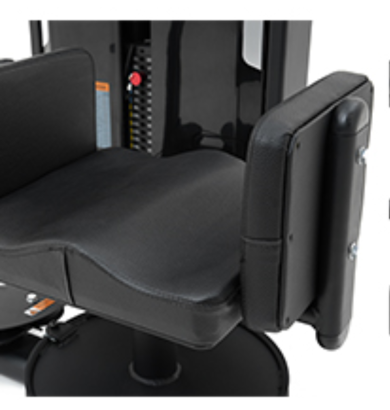 Abdominal Back Extension Black Selectorized Gym Equipment Close Up
