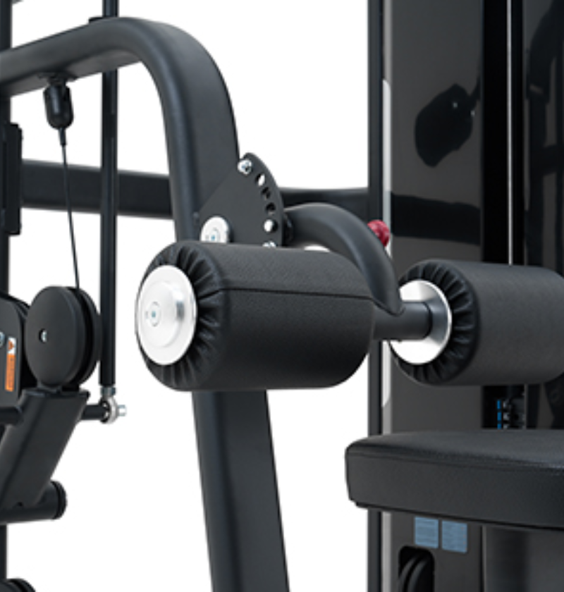 Lat Pulldown Black Selectorized Gym Equipment Close Up