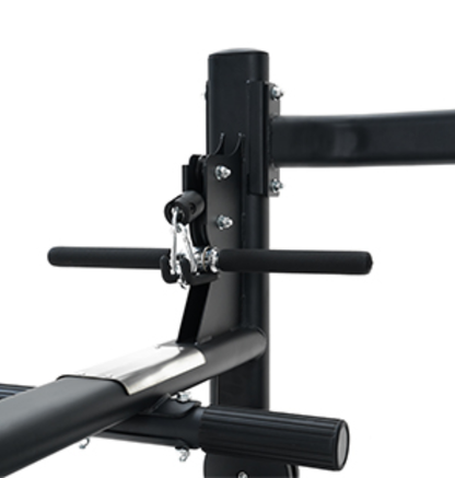 Cable Seated Row Black Selectorized Gym Equipment Close Up