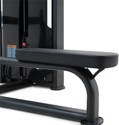 Cable Seated Row Black Selectorized Gym Equipment Close Up
