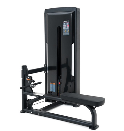 Cable Seated Row Black Selectorized Gym Equipment Displayed on a White Background 