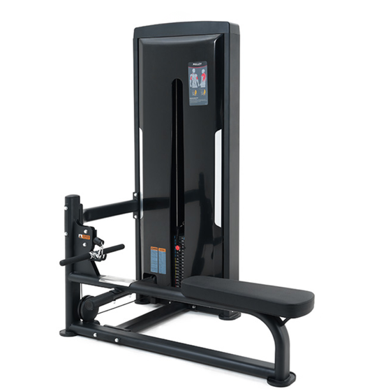Cable Seated Row Black Selectorized Gym Equipment Displayed on a White Background 