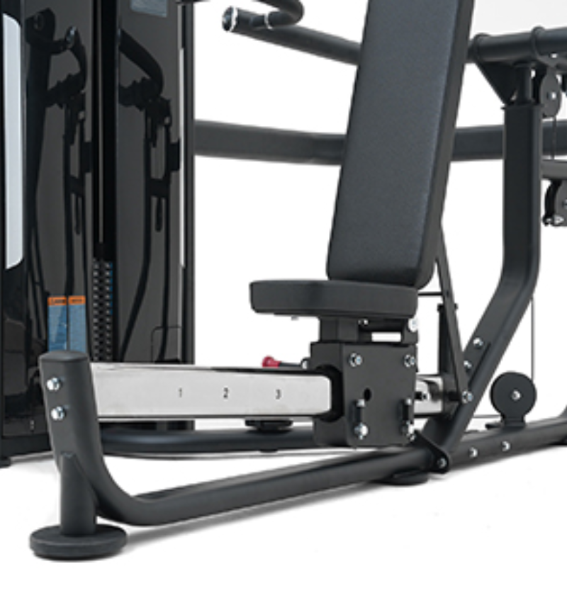 Multi Press Black Selectorized Gym Equipment Displayed Close Up