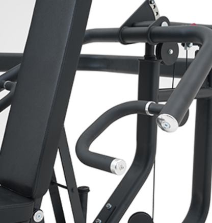 Multi Press Black Selectorized Gym Equipment Close Up 