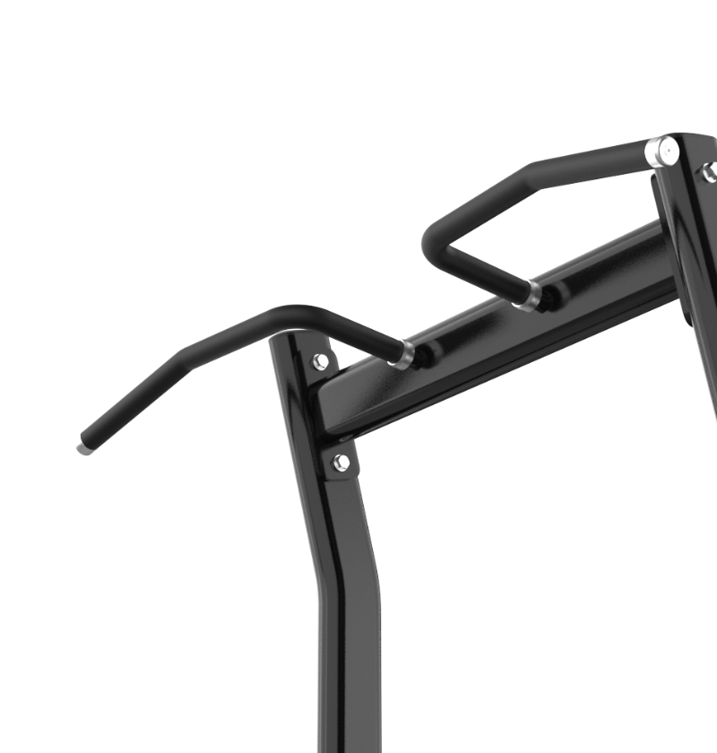 Chin Dip Black Selectorized Gym Equipment Close Up Pull Up Handles 
