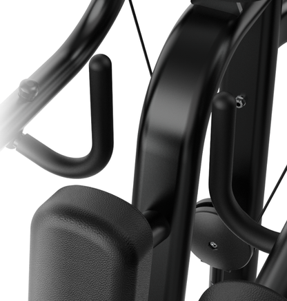 Lateral Raise Black Selectorized Exercise Gym Equipment Close up Handles 