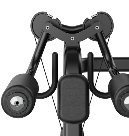 Lateral Raise Black Selectorized Exercise Gym Equipment Close Up 