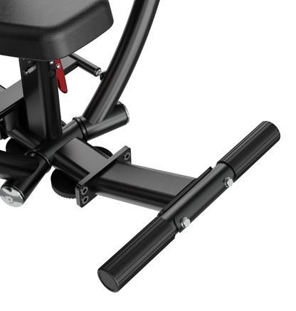 Iso Chest Press Black Selectorized Gym Equipment Close Up
