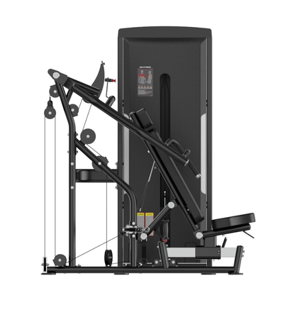Multi Press Black Selectorized Exercise Machine Gym Equipment Displayed on White Background 