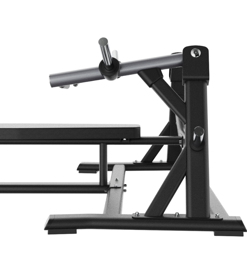 Black iso horizontal bench press on a white background