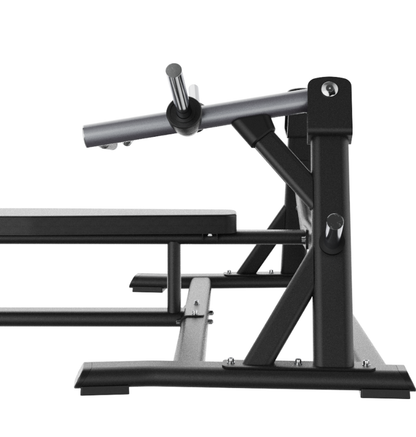 Black iso horizontal bench press on a white background