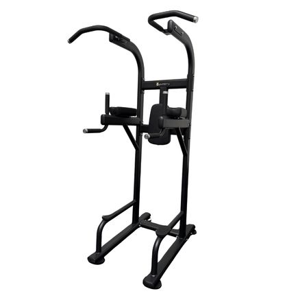 DR008 VKR Chin Dip Stand black workout equipment displayed on a white background 
