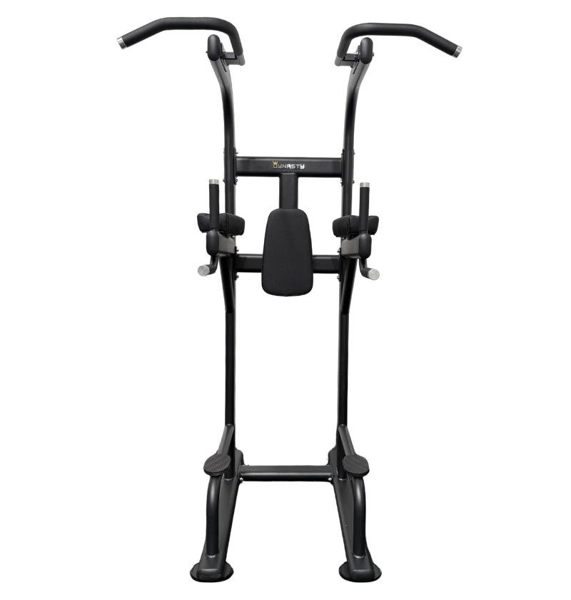 DR008 VKR Chin Dip Stand black workout equipment displayed on a white background 