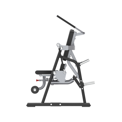 Plate loaded ab crunch machine on a white background