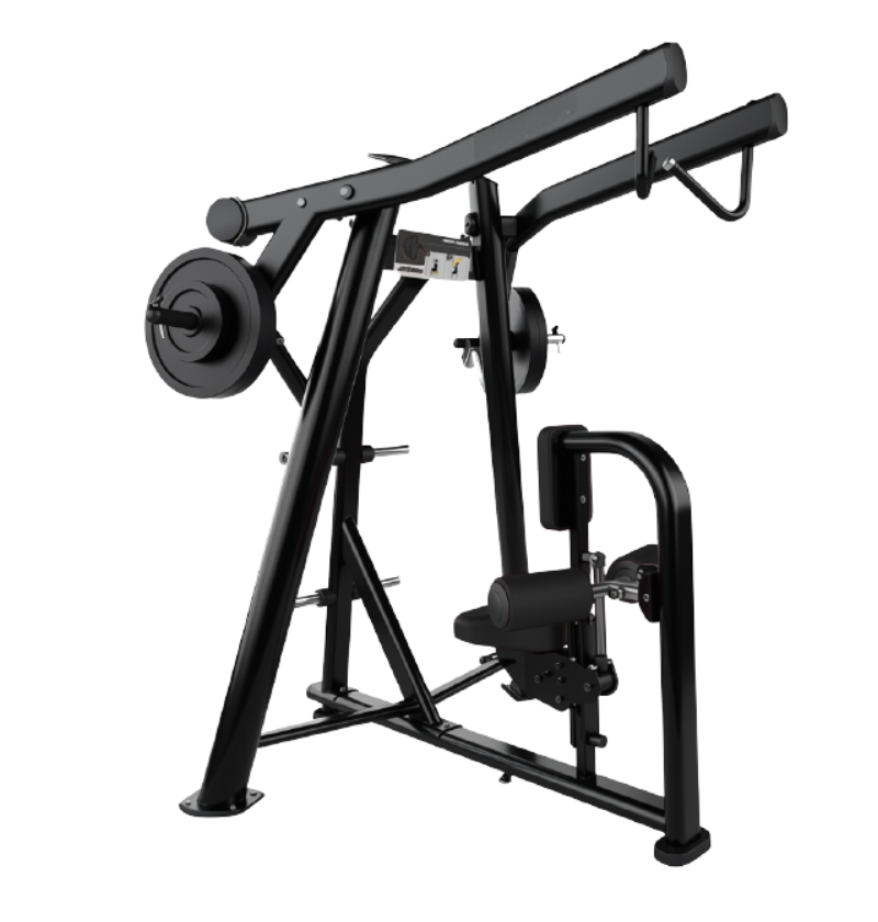 L6702 High Row plate loaded workout machine displayed on white background 