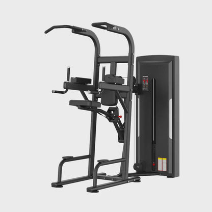 Assisted Chin Dip Black Selectorized Gym Equipment Display Video 360