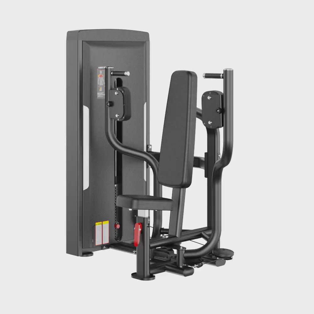 Pectoral Black Selectorized Gym Equipment Display Video 
