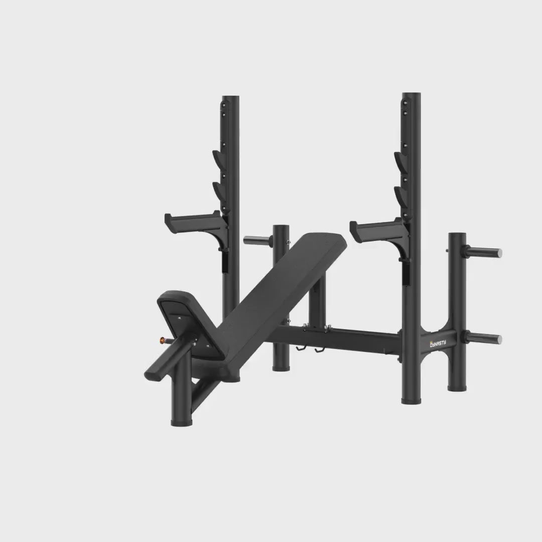 RE6005 Incline Olympic Bench Display Video 