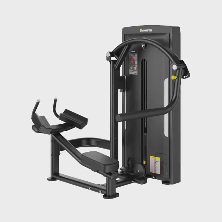 Rear Kick Black Selectorized Gym Equipment Display Video 360