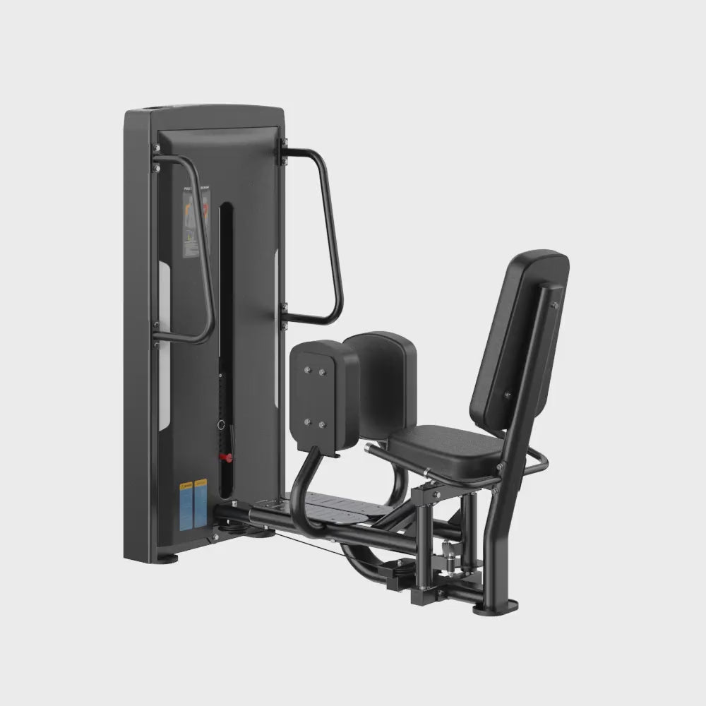 Standing Seated Abduction Black Selectorized Exercise Equipment Display Video 360