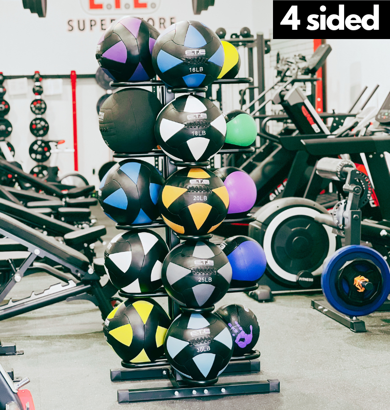 4 sided vertical med ball rack