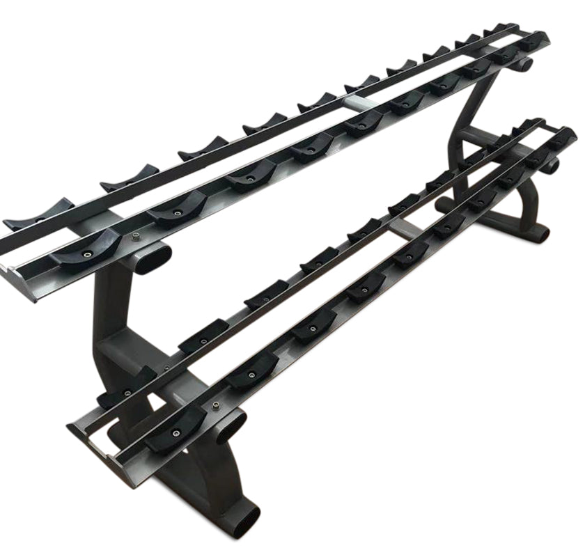 PL7337 2 Tier Dumbbell Rack with Saddles