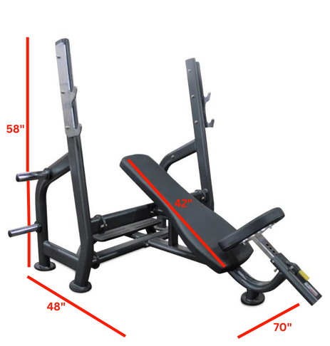 PL7325 Incline Bench Press with Weight Holders