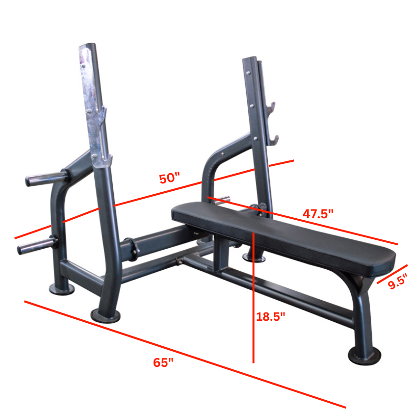 PL7324 Olympic Flat Bench Press w Weight Holders