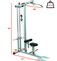 Econo Plate Loaded Lat Pulldown Low Row IFLATM