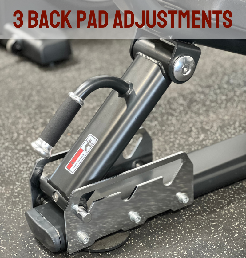 leg press back pad adjustments