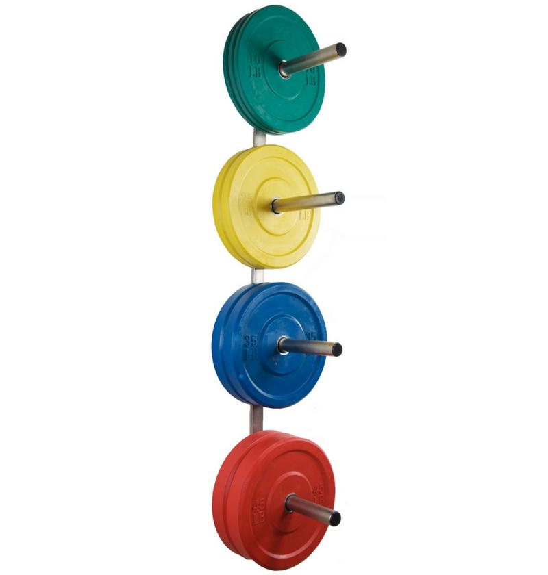 wall mounted bumper plate rack