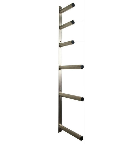 Chrome Wall Mounted Olympic Plate Storage Extreme Training Equipment