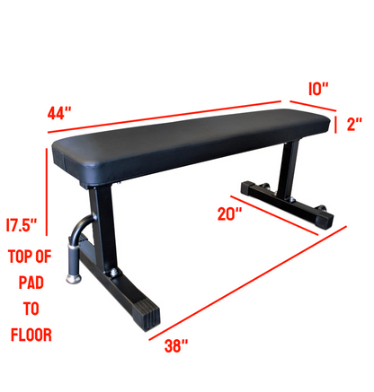 2" X 2" Flat Bench PL7327B PRE ORDER